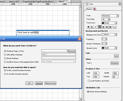 Text editing and formatting – Sitebuilder+