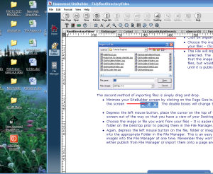 View of SiteBuilder and Desktop