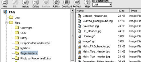 File Manager Structure in SiteBuilder